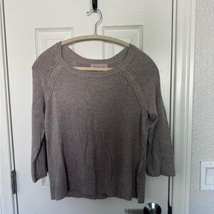 Philosophy Taupe Knit Top